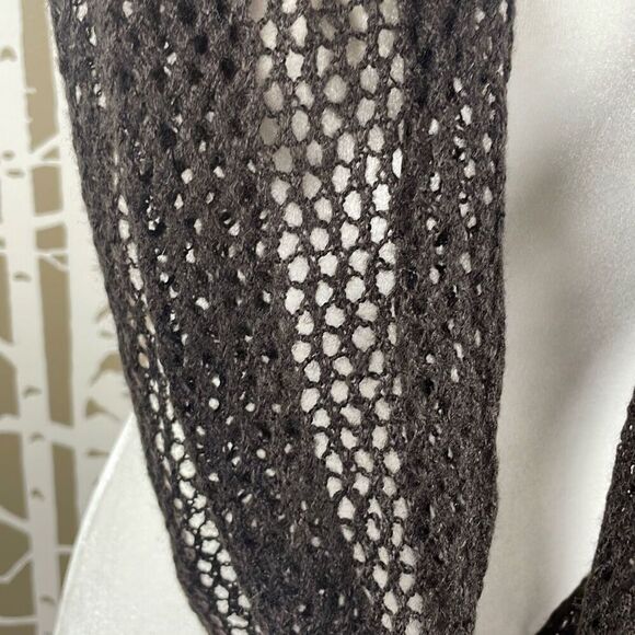 NWT Chocolate Brown Open Weave Infinity Scarf - Picture 3 of 5